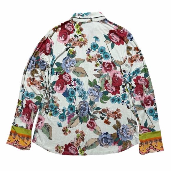 Johnny Was Women’s The Janie Favorite Button Front Shirt Size Med Rossey Floral - Picture 3 of 9